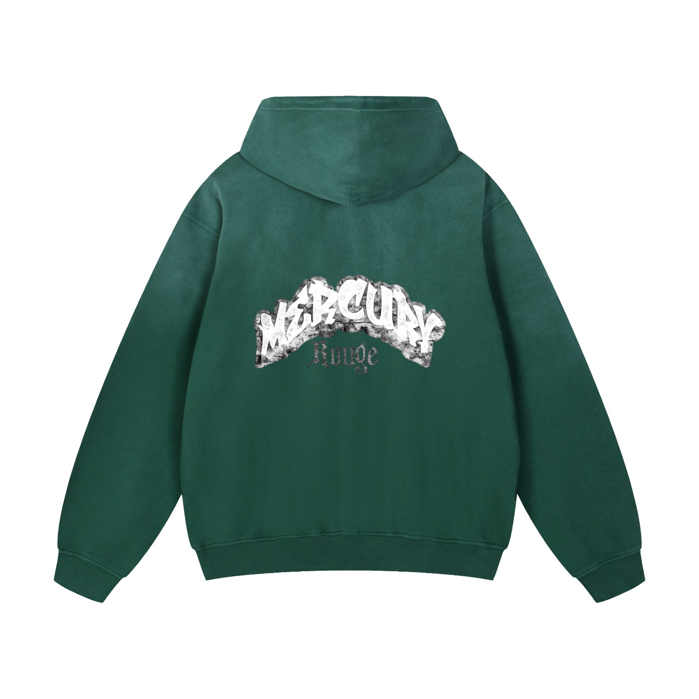 Black/White Heavyweight Sunfade Oversized Hoodie