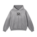 Black/White Heavyweight Sunfade Oversized Hoodie