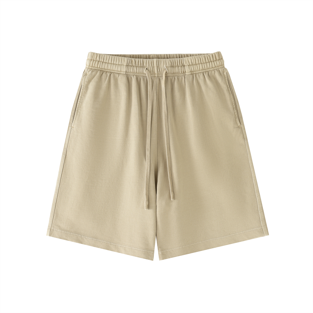 Black/White Vintage Wash Sweat Shorts