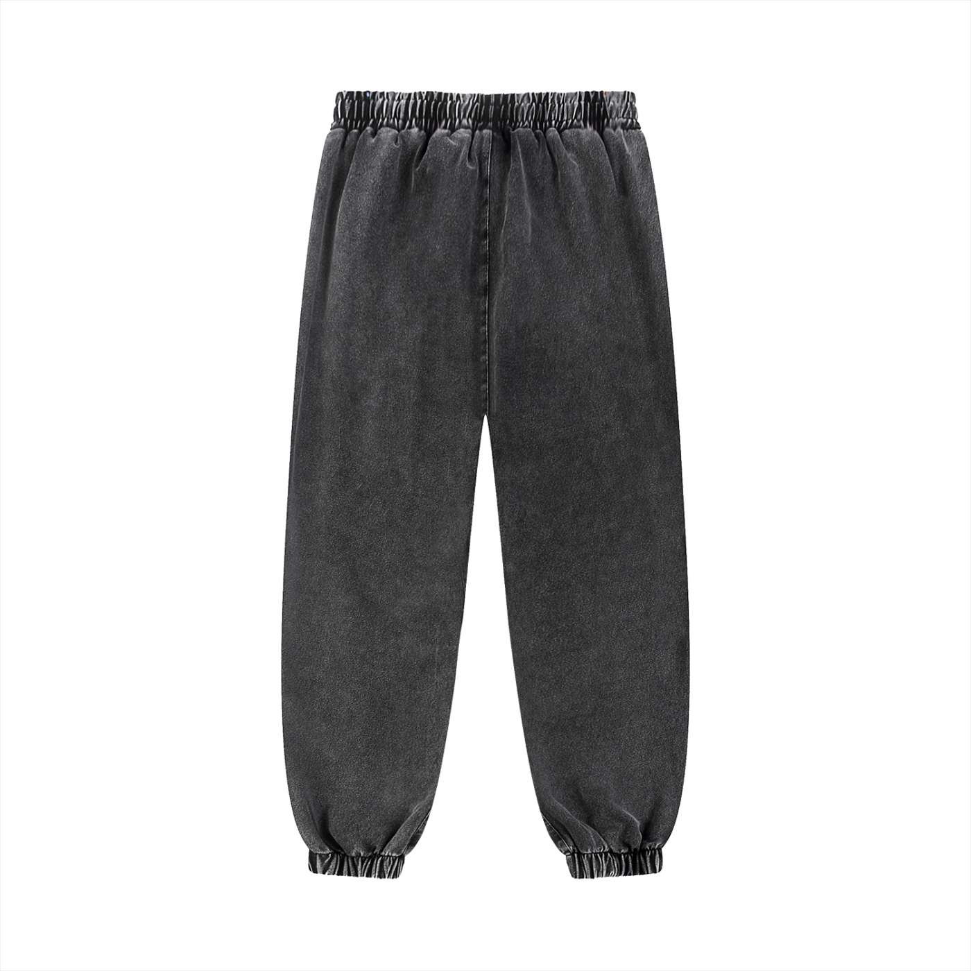 Black/White Snow Wash Jogged Sweatpants