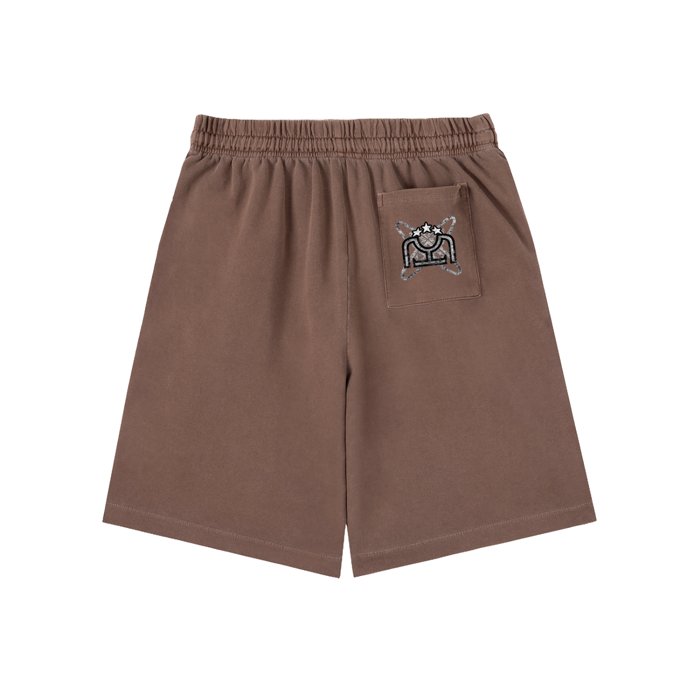 Black/White Vintage Wash Sweat Shorts