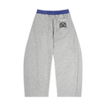 Black/White Plaid Waistband Barrel Sweatpants