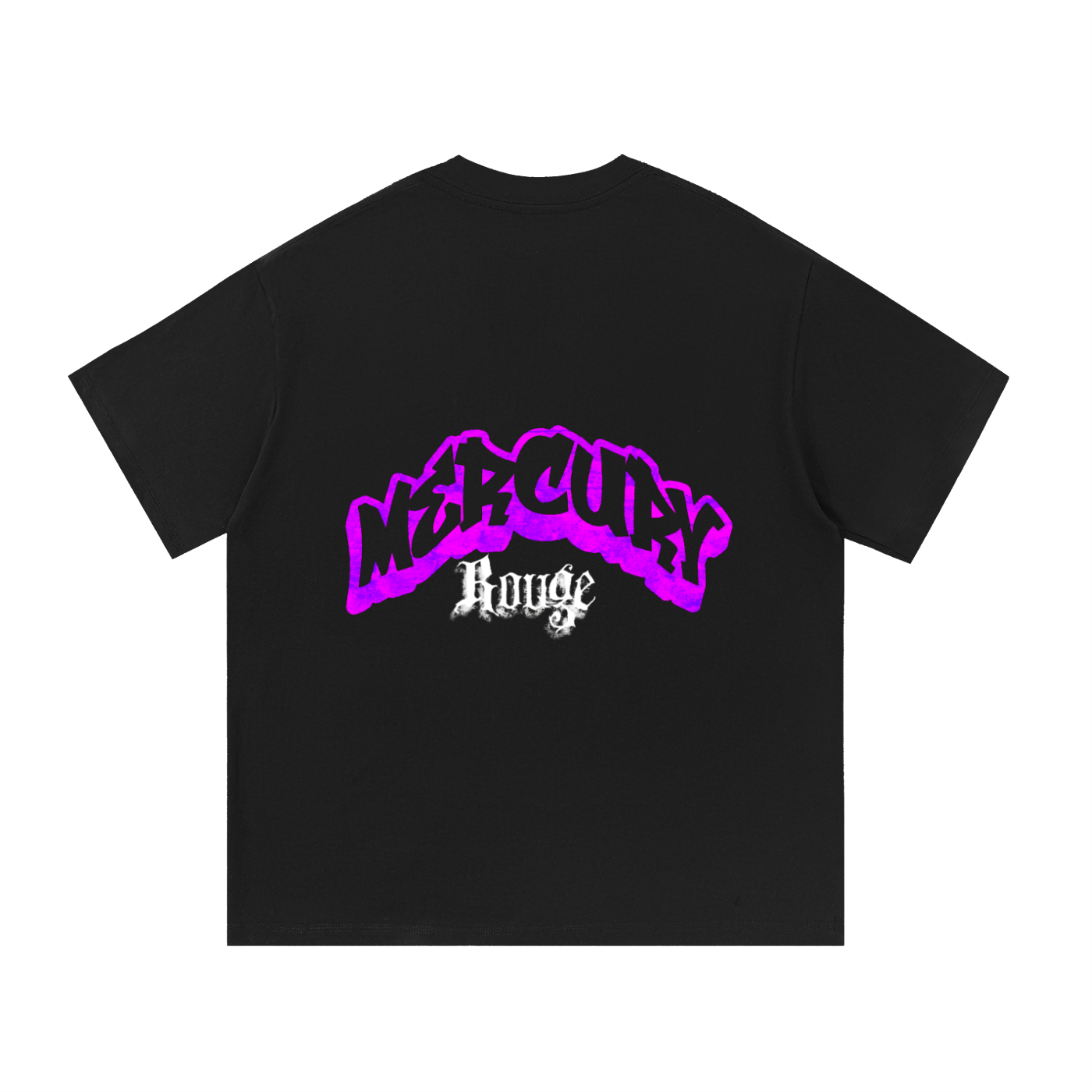 Purple/Black Cotton T-Shirt