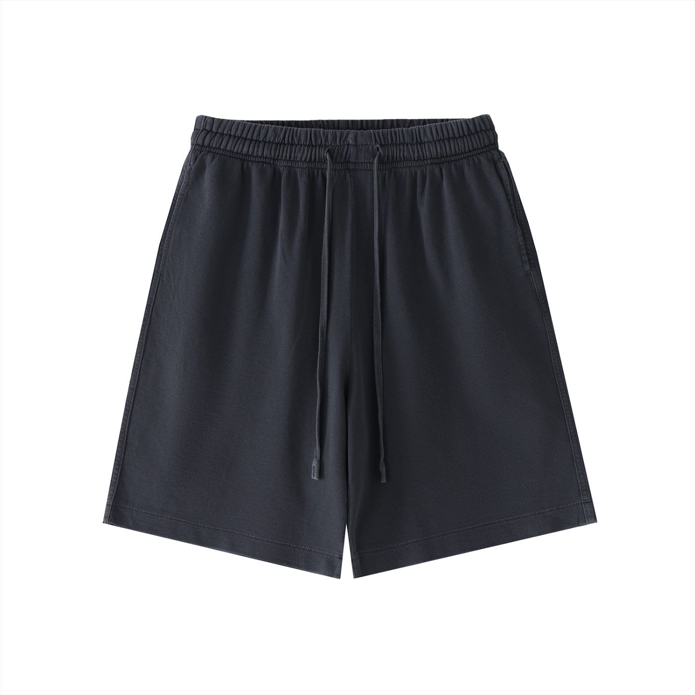Black/White Vintage Wash Sweat Shorts