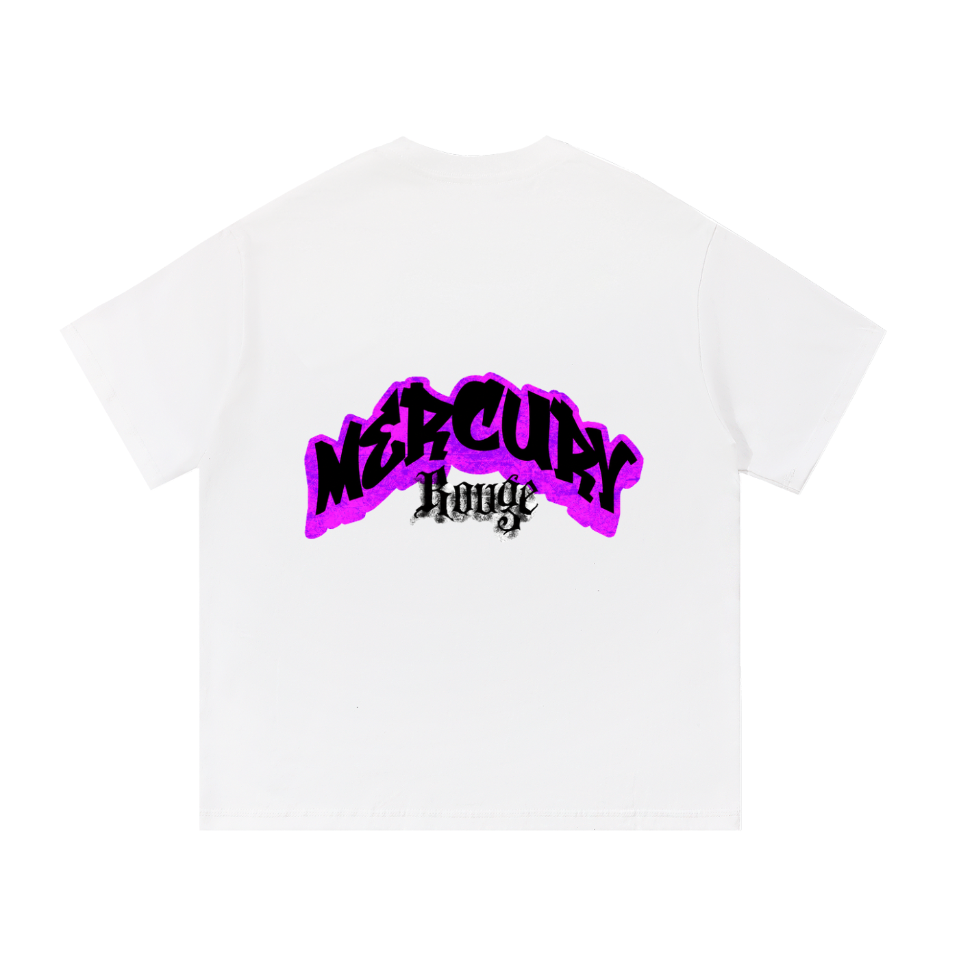 Purple/White Cotton T-Shirt