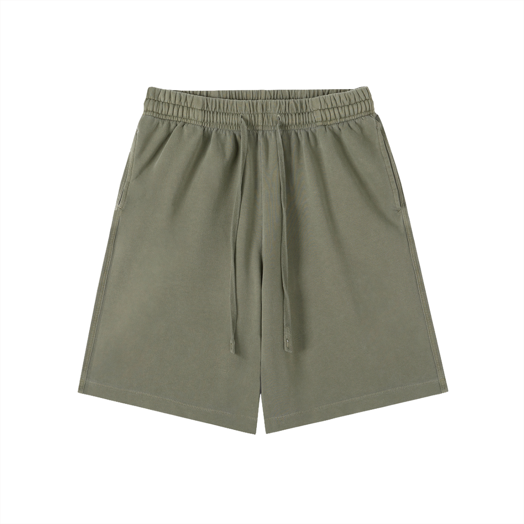 Black/White Vintage Wash Sweat Shorts