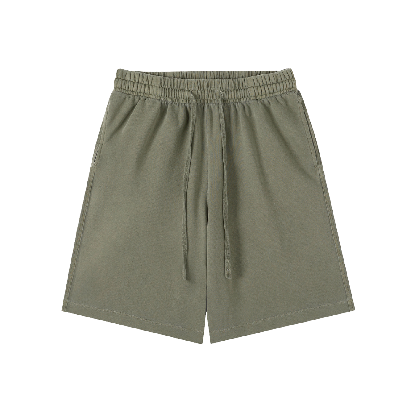 Black/White Vintage Wash Sweat Shorts