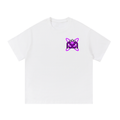 Purple/White Cotton T-Shirt