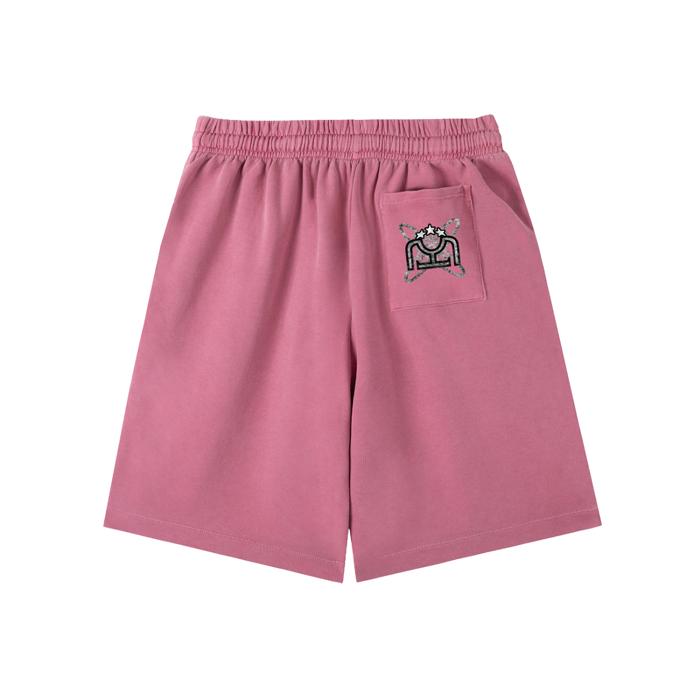 Black/White Vintage Wash Sweat Shorts