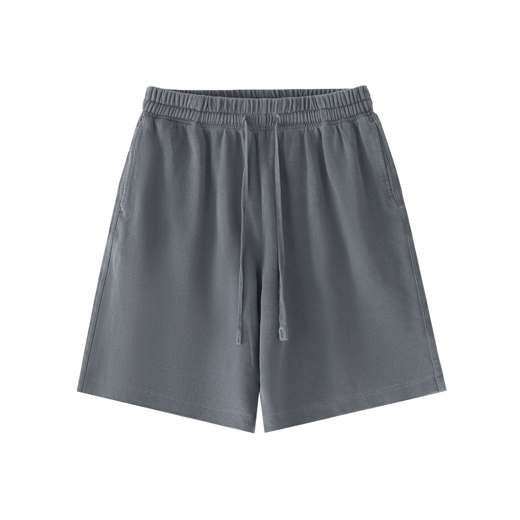 Black/White Vintage Wash Sweat Shorts