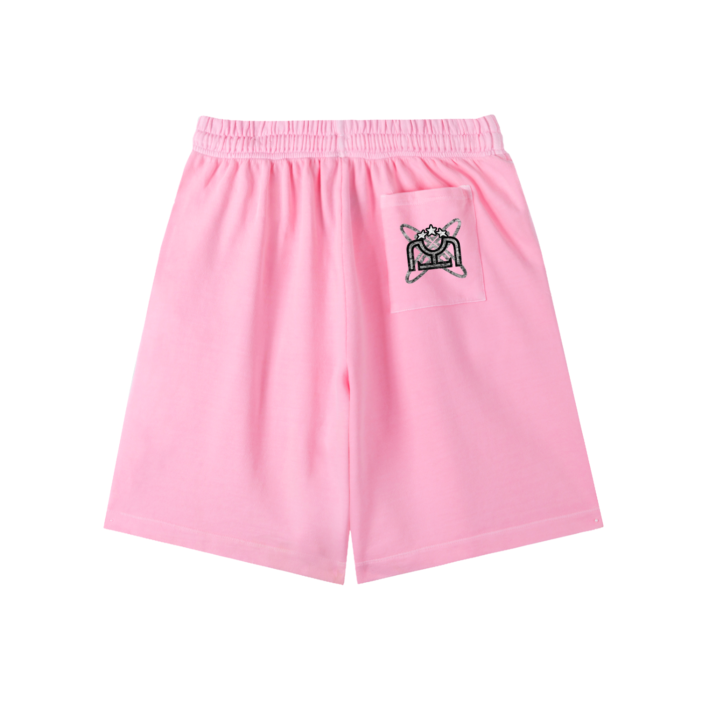 Black/White Vintage Wash Sweat Shorts