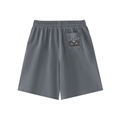 Black/White Vintage Wash Sweat Shorts