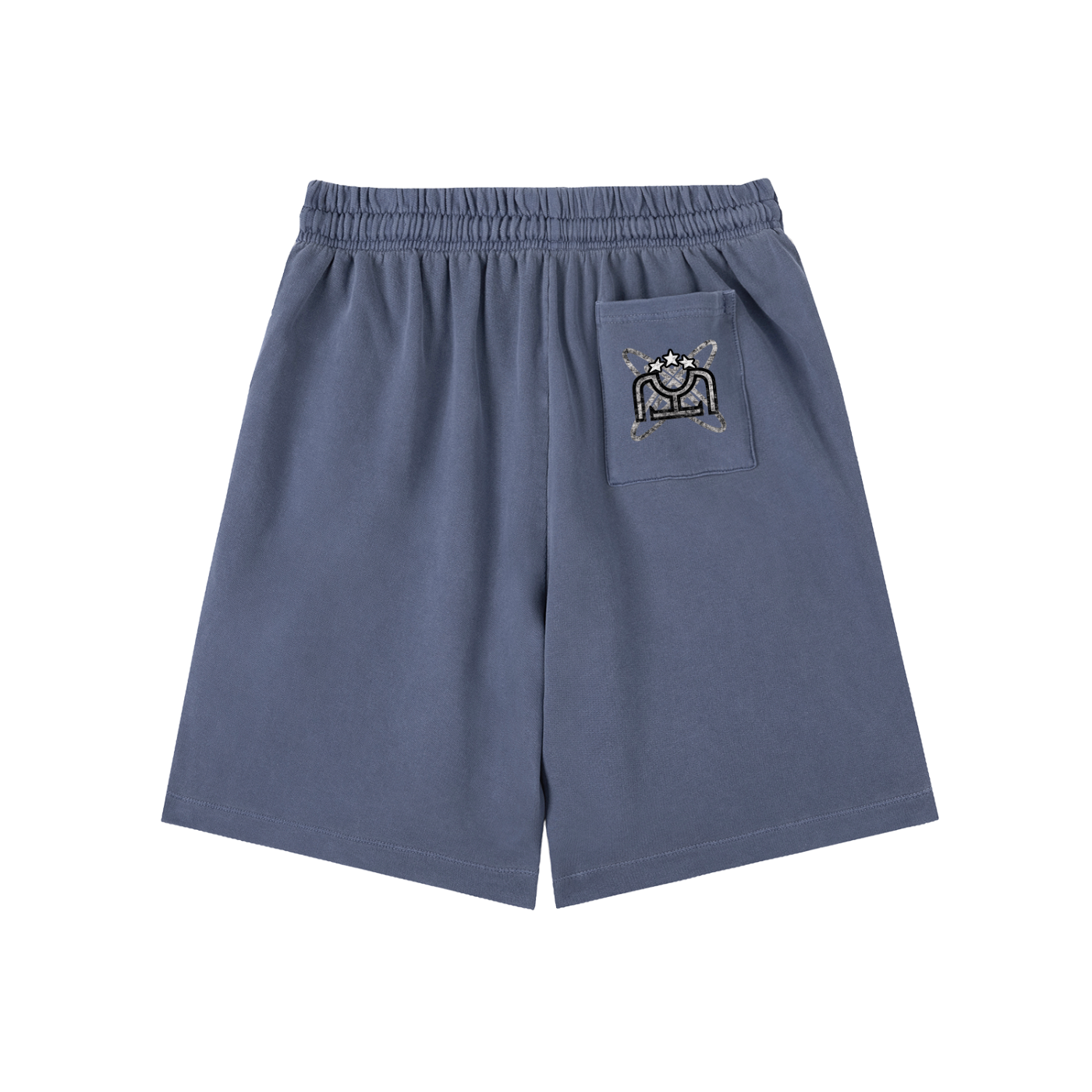 Black/White Vintage Wash Sweat Shorts