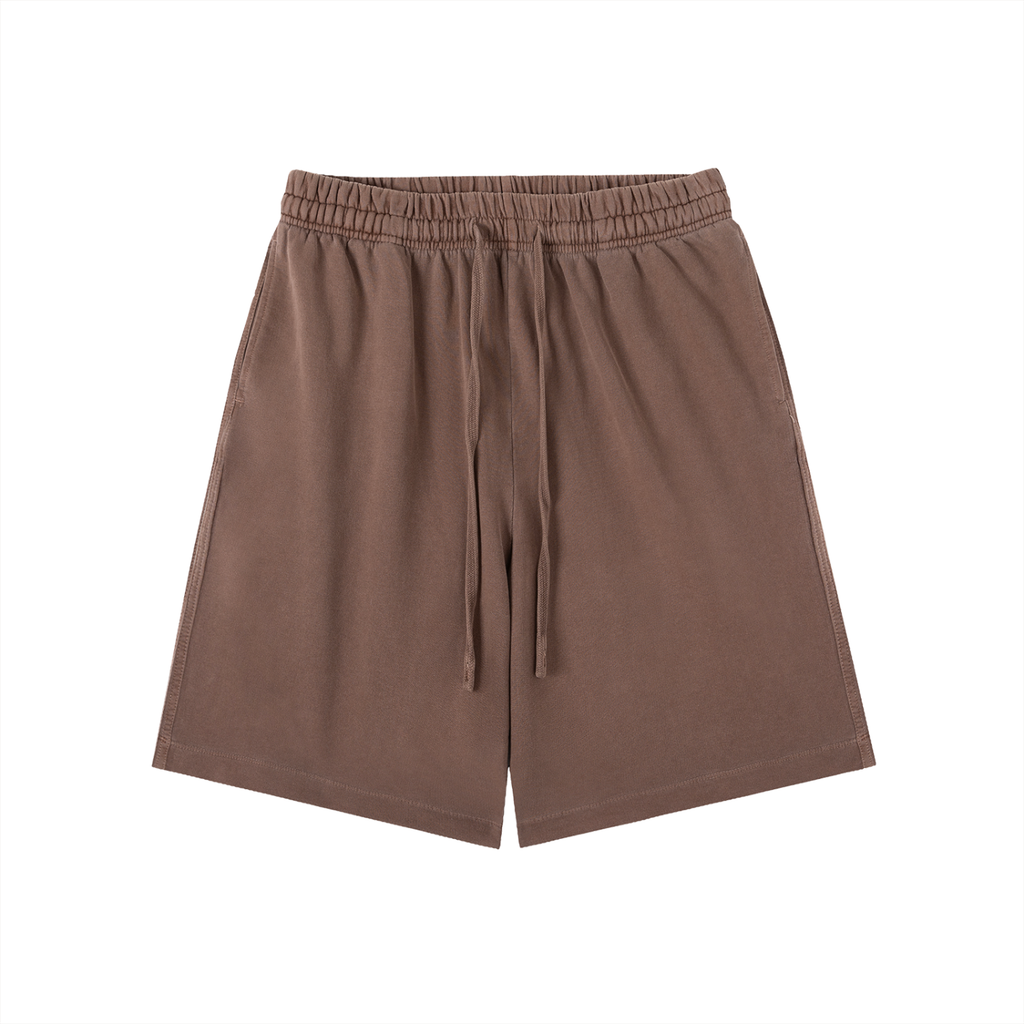 Black/White Vintage Wash Sweat Shorts