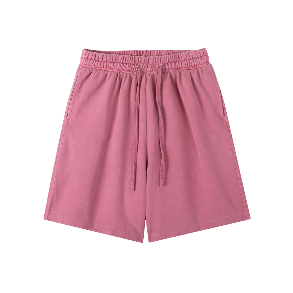Black/White Vintage Wash Sweat Shorts